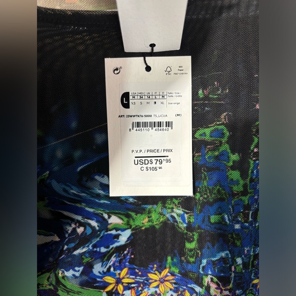 🔥NWT Desigual Tulle Top - Picture 6 of 14